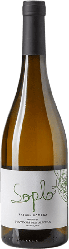 9,95 € Envio grátis | Vinho branco Rafael Cambra Soplo Blanco D.O. Valencia Comunidade Valenciana Espanha Viura, Malvasía Garrafa 75 cl