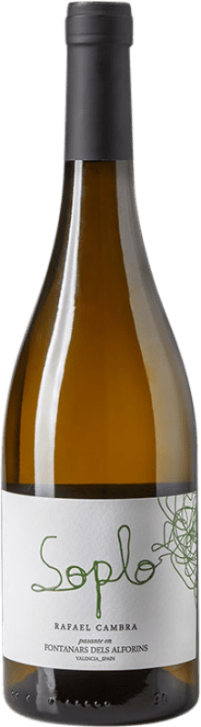 9,95 € Envío gratis | Vino Blanco Rafael Cambra Soplo D.O. Valencia Comunidad Valenciana España Viura, Malvasía Botella 75 cl