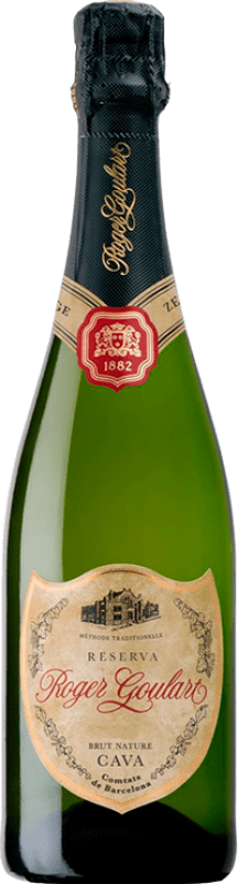 25,95 € Envio grátis | Espumante Branco Roger Goulart Brut Nature — Bruto Natural Reserva D.O. Cava Espanha Macabeo, Xarel·lo, Parellada 75 cl