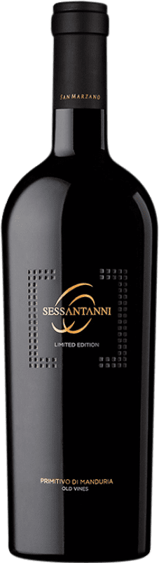 37,95 € Бесплатная доставка | Красное вино San Marzano Sessantanni Limited Edition D.O.C. Primitivo di Manduria Италия Primitivo бутылка 75 cl