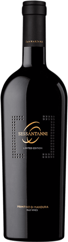 53,95 € Envio grátis | Vinho Tinto San Marzano Sessantanni Edição Limitada D.O.C. Primitivo di Manduria Itália Primitivo Garrafa 75 cl