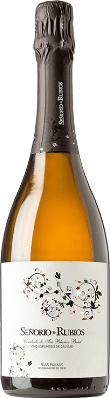 21,95 € Envío gratis | Espumoso blanco Señorío de Rubiós Condado Blanco Brut D.O. Rías Baixas España Torrontés, Godello, Loureiro, Treixadura, Albariño Botella 75 cl