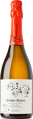 21,95 € Spedizione Gratuita | Spumante bianco Señorío de Rubiós Condado Blanco Brut Nature D.O. Rías Baixas Spagna Torrontés, Godello, Loureiro, Treixadura, Albariño Bottiglia 75 cl