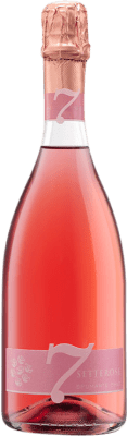 9,95 € Envio grátis | Espumante Rosé Settecani 7 Setterose Rose Rosé Itália Lambrusco 75 cl