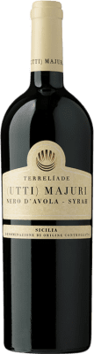 29,95 € Бесплатная доставка | Красное вино Terrelíade. Utti Majuri D.O.C. Sicilia Италия Syrah, Nero d'Avola бутылка 75 cl
