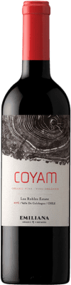 41,95 € 免费送货 | 红酒 Concha y Toro Emiliana Coyam I.G. Valle de Colchagua 智利 Tempranillo, Syrah, Grenache, Cabernet Sauvignon, Carignan, Malbec, Petit Verdot, Mourvèdre, Carmenère 瓶子 75 cl