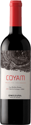 36,95 € Envío gratis | Vino Tinto Concha y Toro Emiliana Coyam I.G. Valle de Colchagua Chile Tempranillo, Syrah, Garnacha, Cabernet Sauvignon, Cariñena, Malbec, Petit Verdot, Mourvèdre, Carmenère 75 cl