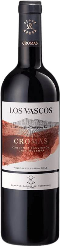 23,95 € Envio grátis | Vinho tinto Los Vascos Cromas Grande Reserva I.G. Valle de Colchagua Chile Syrah, Cabernet Sauvignon, Carmenère Garrafa 75 cl