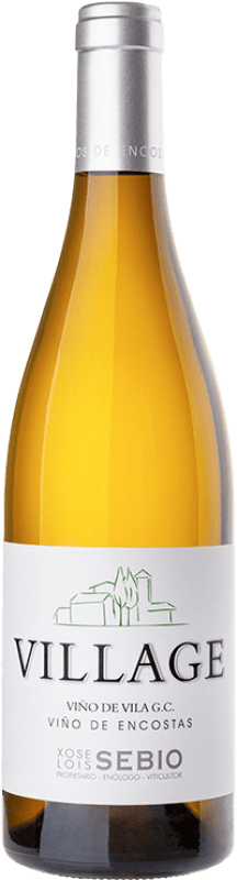 19,95 € Envío gratis | Vino blanco Viños de Encostas Village Blanco Galicia España Treixadura, Albariño Botella 75 cl