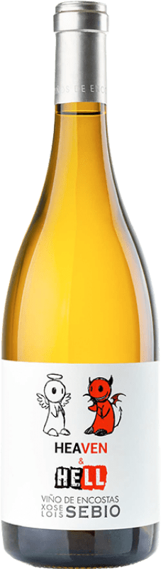 29,95 € Envio grátis | Vinho branco Viños de Encostas Heaven and Hell Galiza Espanha Godello, Treixadura, Albariño Garrafa 75 cl