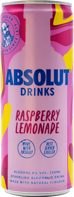 4,95 € Бесплатная доставка | Напитки и миксеры Absolut Raspberry Lemon Швеция Алюминиевая банка 25 cl