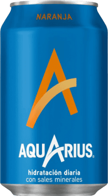 2,95 € 免费送货 | 饮料和搅拌机 Aquarius Naranja 西班牙 铝罐 33 cl