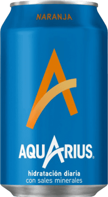 0,95 € Spedizione Gratuita | Bibite Aquarius Spagna Lattina 33 cl Naranja — Arancia