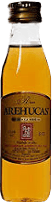 1,95 € Envio grátis | Rum Arehucas Miel Guanche Ilhas Canárias Espanha Garrafa Miniatura 5 cl