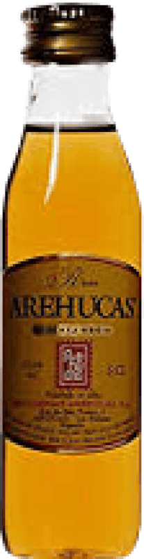 0,95 € Бесплатная доставка | Ром Arehucas Guanche Канарские острова Испания Мини-бутылка 5 cl Miel — Мёд