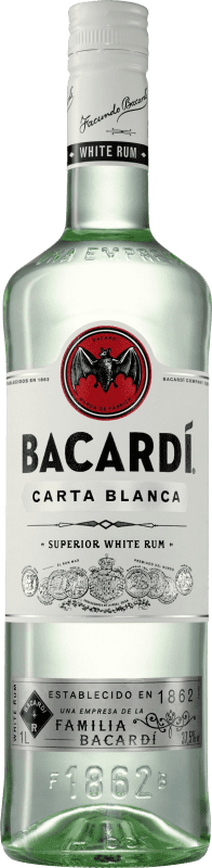 18,95 € Envio grátis | Rum Bacardí Bahamas Garrafa 1 L