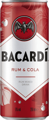 3,95 € 免费送货 | 饮料和搅拌机 Bacardí Cola 巴哈马 铝罐 25 cl