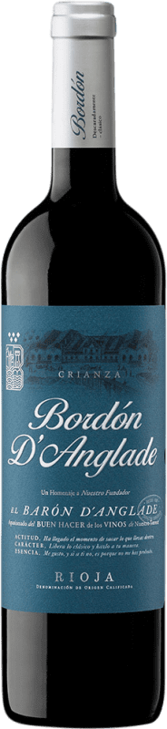 9,95 € Spedizione Gratuita | Vino Rosso Bodegas Franco Españolas Bordón d'Anglade D.O.Ca. Rioja La Rioja Spagna 75 cl