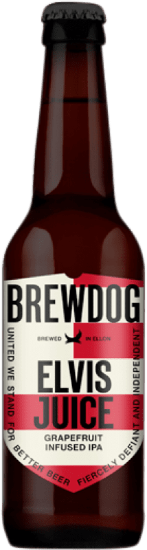 5,95 € Kostenloser Versand | Bier BrewDog Elvis Juice Großbritannien Drittel-Liter-Flasche 33 cl