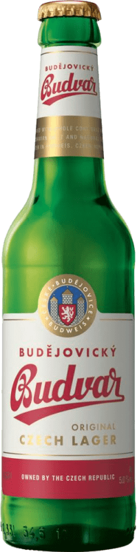 3,95 € Envio grátis | Cerveja BrewDog Budvar Original República Checa Garrafa Terço 33 cl