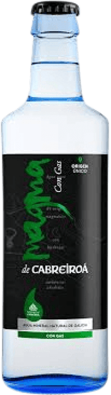 9,95 € 免费送货 | 盒装24个 水 Cabreiroá Magma Frizzante — 微起泡, Mineral Natural — 天然矿物 加利西亚 西班牙 三分之一升瓶 33 cl 可回收玻璃