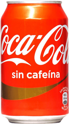 0,95 € Free Shipping | Soft Drinks Coca-Cola Spain Can 33 cl Sin Cafeína — Decaf