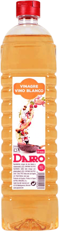 1,95 € Envío gratis | Vinagre Darro de Vino España Botella 1 L