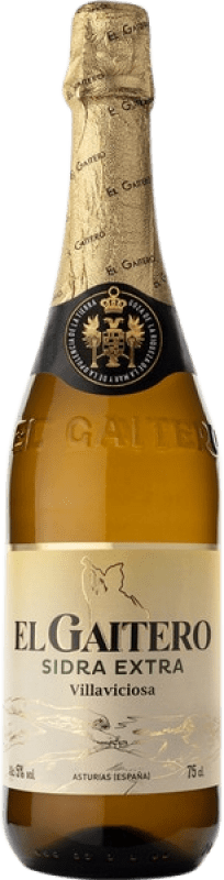 3,95 € Kostenloser Versand | Apfelwein El Gaitero Achampanada Oro Fürstentum Asturien Spanien Flasche 75 cl