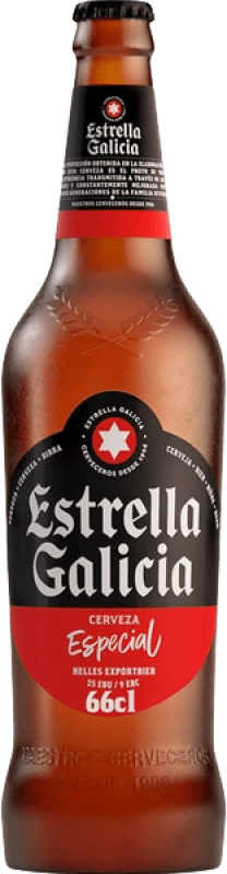 6,95 € Free Shipping | Beer Estrella Galicia Galicia Spain Bottle 65 cl