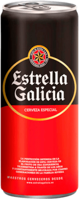 2,95 € Free Shipping | Beer Estrella Galicia Galicia Spain Can 33 cl