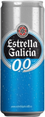 3,95 € Envoi gratuit | Bière Estrella Galicia 0,0 Galice Espagne Boîte 33 cl Sans Alcool