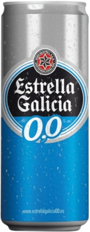 3,95 € Free Shipping | Beer Estrella Galicia 0,0 Galicia Spain Can 33 cl Alcohol-Free