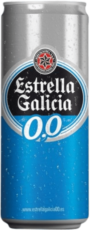 1,95 € Envoi gratuit | Bière Estrella Galicia Galice Espagne Canette 33 cl 0.0 Zéro Zéro Sans Alcool