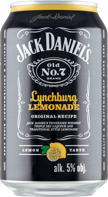 4,95 € Envio grátis | Refrescos e Mixers Jack Daniel's Lemonade Estados Unidos Lata 25 cl