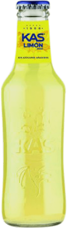 5,95 € Spedizione Gratuita | Scatola da 6 unità Bibite Kas Spagna Bottiglietta 20 cl Limón — Limone