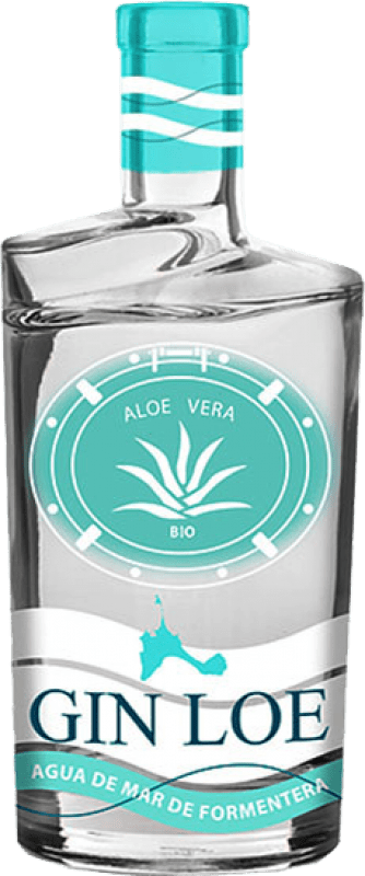 46,95 € Бесплатная доставка | Джин Loe Gin Experience Aloe Vera Ecológico Испания бутылка 70 cl