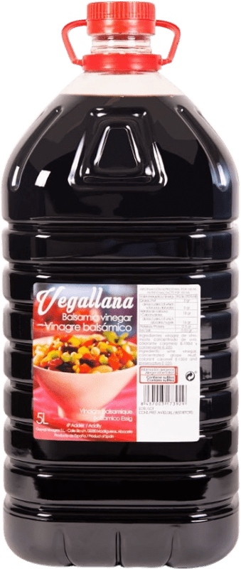 13,95 € Envío gratis | Vinagre Vegallana. Balsámico España Garrafa 5 L