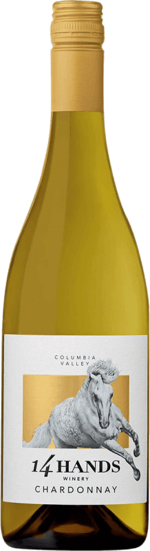 14,95 € Бесплатная доставка | Белое вино 14 Hands I.G. Columbia Valley Washington Соединенные Штаты Chardonnay бутылка 75 cl