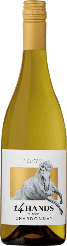 15,95 € Spedizione Gratuita | Vino Bianco 14 Hands I.G. Columbia Valley Washington stati Uniti Chardonnay 75 cl
