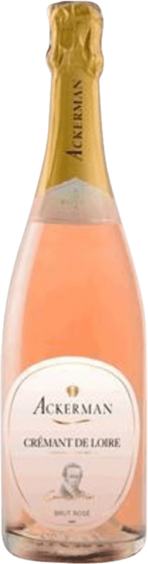 15,95 € 免费送货 | 玫瑰气泡酒 Ackerman Cuvée Privée Rosé 香槟 A.O.C. Crémant de Loire 卢瓦尔河 法国 瓶子 75 cl