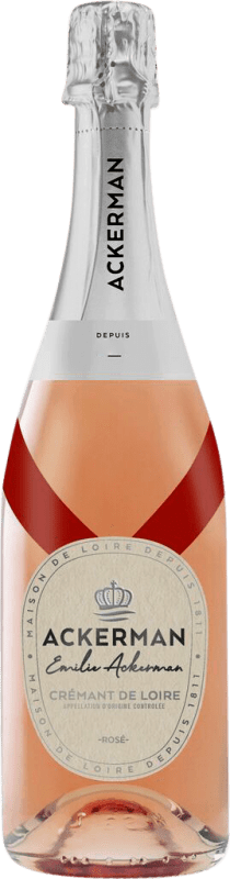 15,95 € Free Shipping | Rosé Sparkling Wine Ackerman Brut Cuvée, Rosé, Private Collection A.O.C. Crémant de Loire Loire France 75 cl