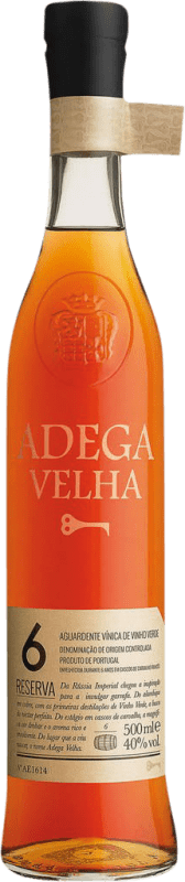 49,95 € Kostenloser Versand | Brandy Adega Velha Reserve — Gereift Portugal 6 Jahre Medium-Flasche 50 cl