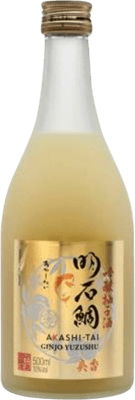28,95 € Free Shipping | Sake Akashi-Tai Ginjo Yuzushu Japan Medium Bottle 50 cl