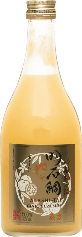 26,95 € Envío gratis | Sake Akashi-Tai Yuzushu Ginjo Japón Botella Medium 50 cl