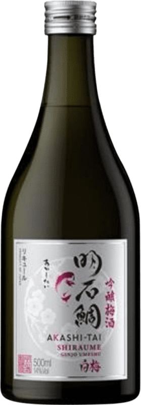 25,95 € Free Shipping | Sake Akashi-Tai Shiraume Ginjo Umeshu Japan Medium Bottle 50 cl