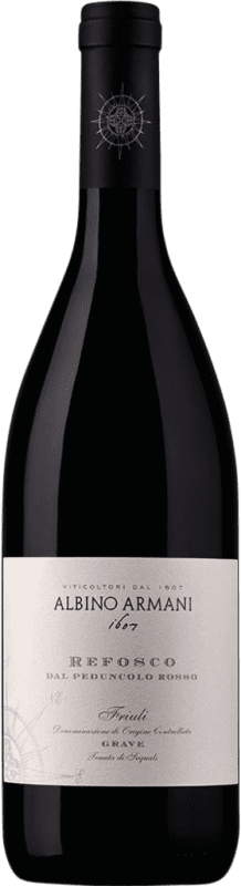 14,95 € Free Shipping | Red wine Albino Armani D.O.C. Friuli Grave Friuli-Venezia Giulia Italy Refosco Bottle 75 cl