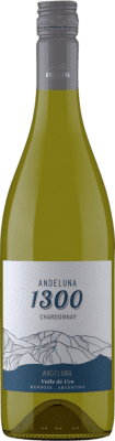 18,95 € Envío gratis | Vino Blanco Andeluna 1300 I.G. Tupungato Mendoza Argentina Chardonnay 75 cl