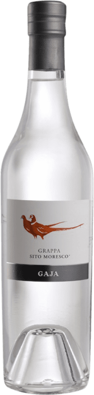 57,95 € Envio grátis | Aguardente Grappa Gaja Sito Moresco Piemonte Itália Nebbiolo Garrafa Medium 50 cl