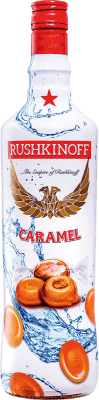 10,95 € Envio grátis | Licores Antonio Nadal Rushkinoff Ilhas Baleares Espanha 70 cl Caramel — Caramelo, Vodka