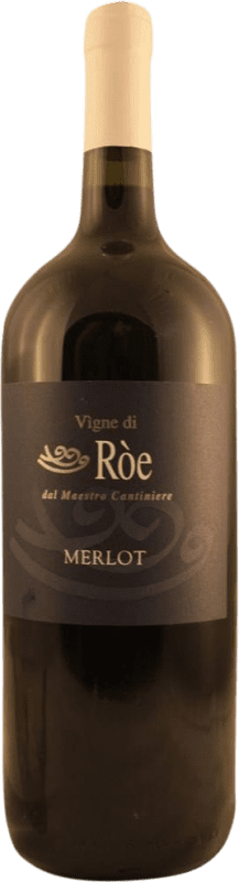 19,95 € Spedizione Gratuita | Vino rosso Antonutti Ròe D.O.C. Trentino Trentino Italia Merlot Bottiglia Magnum 1,5 L